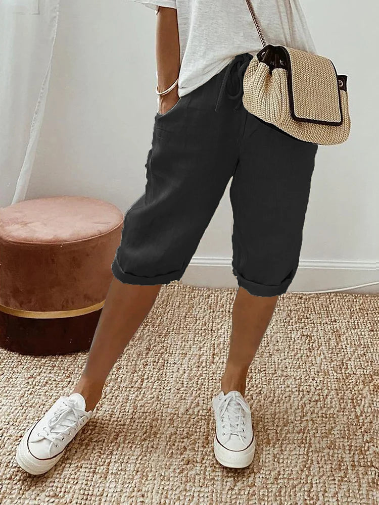 Jillian | Bequeme Shorts mit Umschlagsaum
