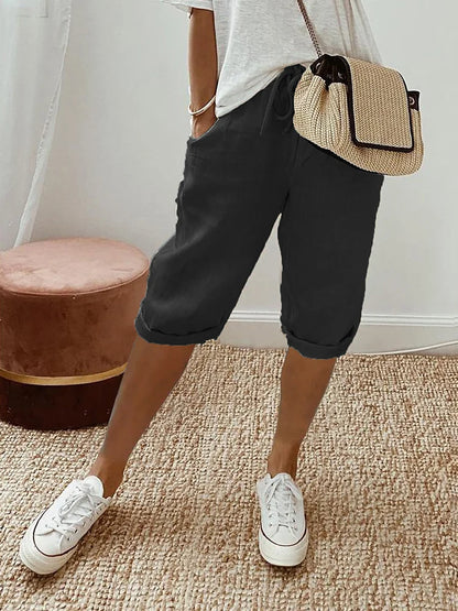 Jillian | Bequeme Shorts mit Umschlagsaum
