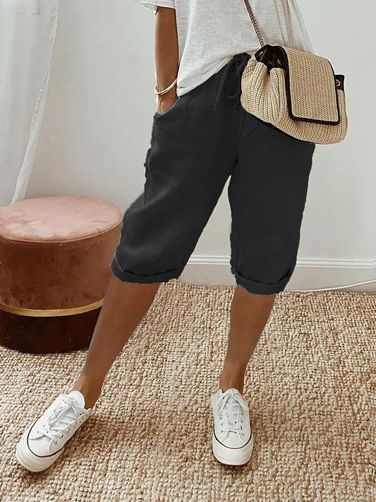 Jillian | Bequeme Shorts mit Umschlagsaum