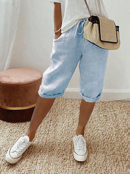 Jillian | Bequeme Shorts mit Umschlagsaum