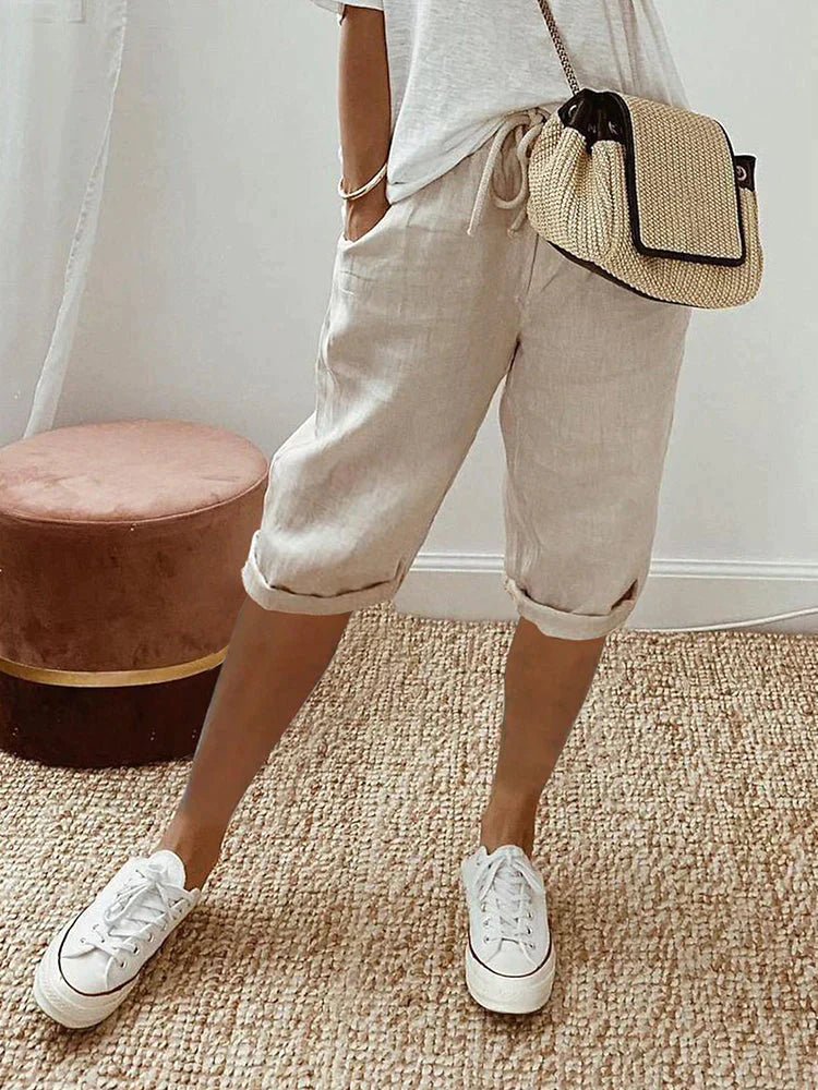 Jillian | Bequeme Shorts mit Umschlagsaum