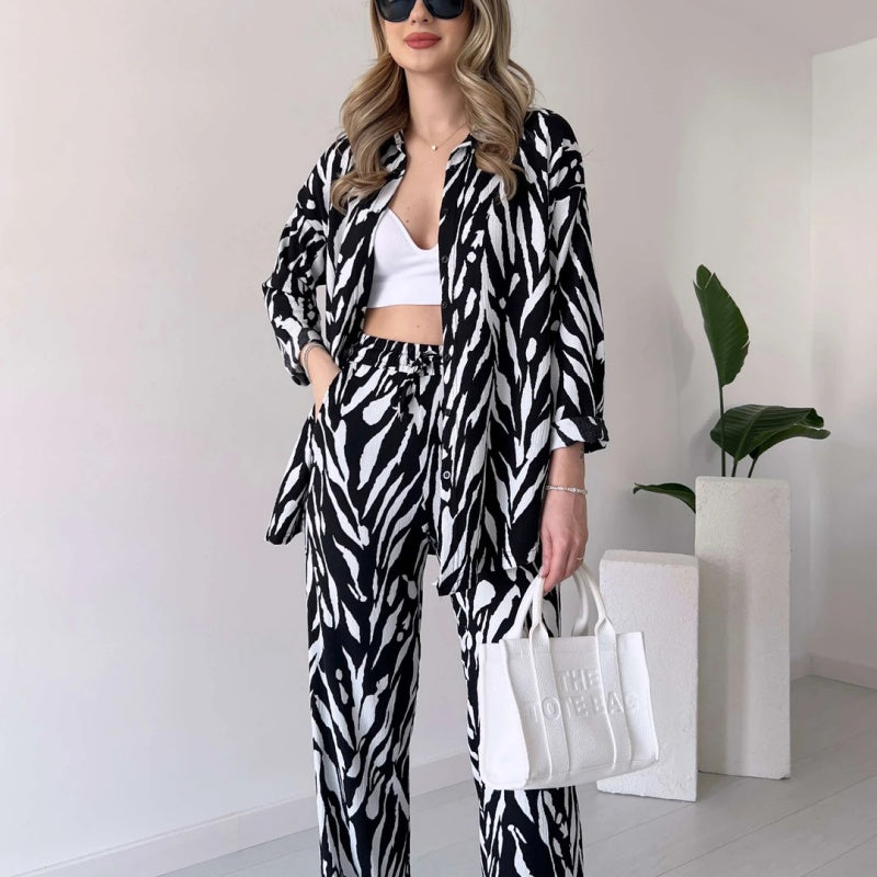 Sybille – Luxuriöses Set aus Oberteil und Hose
