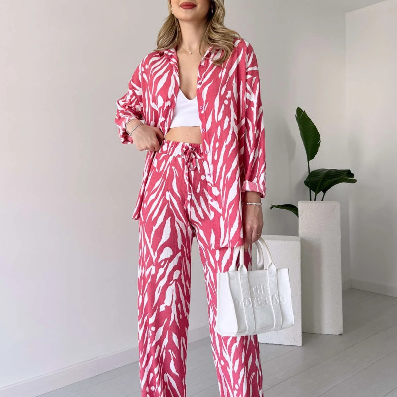 Sybille – Luxuriöses Set aus Oberteil und Hose