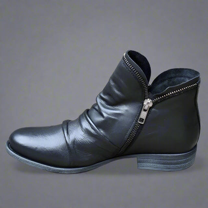 Sighild | Exquisite Lederstiefel mit Reißverschluss